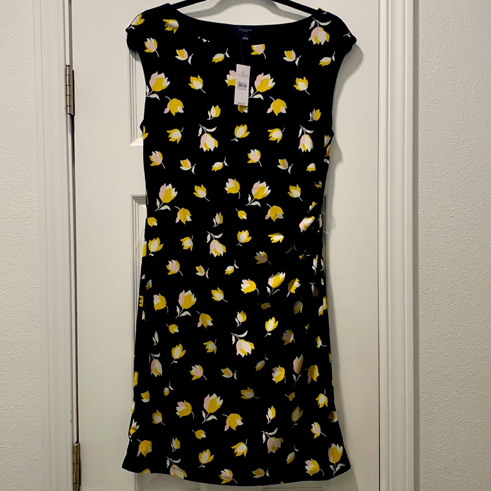 Ann Taylor Black floral dress